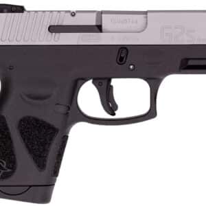 Taurus 1-G2S939 G2S Compact Frame 9mm Luger 7+1 3.26" Matte Stainless Steel Barrel, Matte Stainless Steel Serrated Slide, Black Polymer Frame w/Accessory Rail, Black Polymer Grip