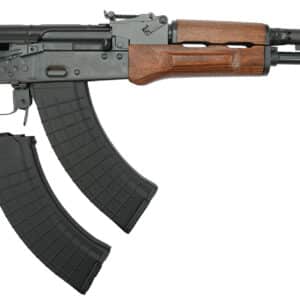 Pioneer Arms AK0031FTPROW Hellpup Pro 7.62x39mm 30+1 11.73" Black Threaded Barrel, Receiver w/Black Side Mounted Optic Rail, Rear Picatinny Rail, Wood Forend, Wood Grip, Right Hand