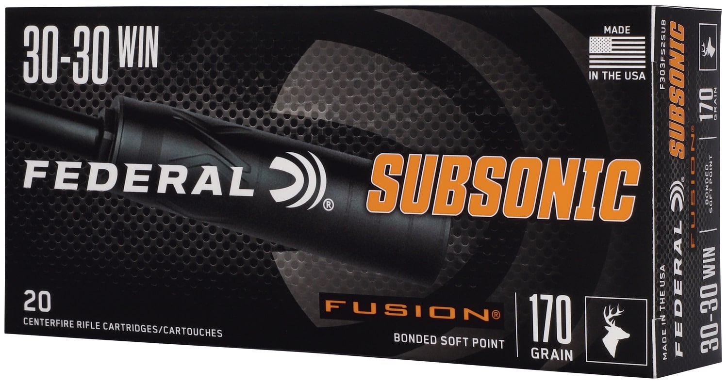 Federal F3030FS2SUB 30-30Win 170gr Fusion Soft Point 20 Per Box/10 Case