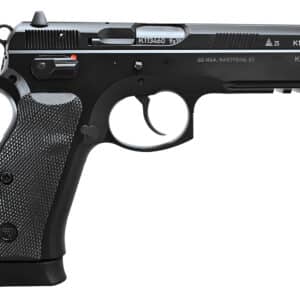 CZ-USA 75 SP-01 50th Anniversary Elite 9mm Luger 19+1 4.60" Black Steel Barrel & 50th Anniversary Engraved/Serrated Slide, Black Polycoat Steel Frame w/Picatinny Rail & Beavertail, Black Rubber Grip