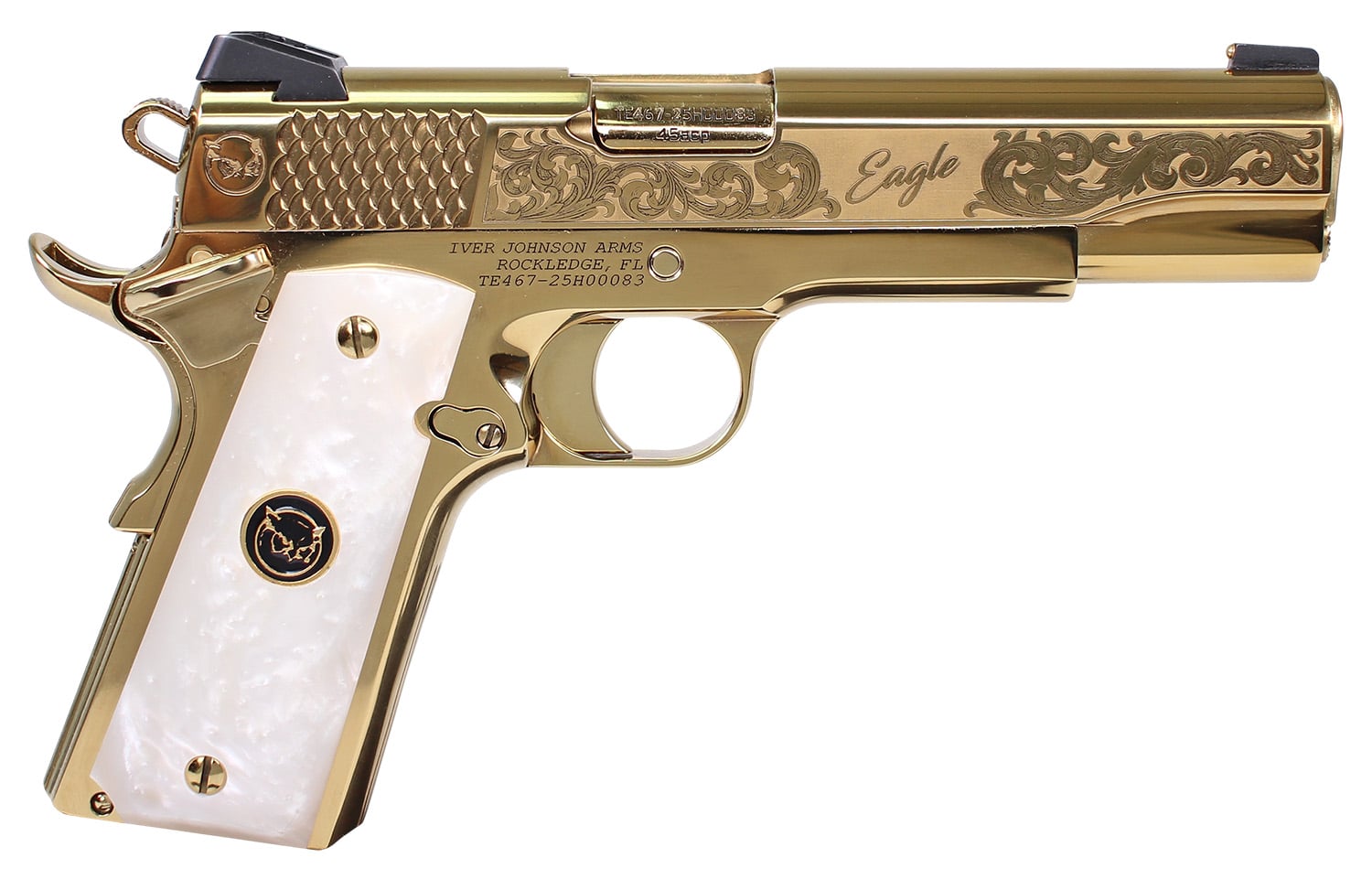 IVER NOBLE EAGLE WP G2 45 5IN PEARL GRIP