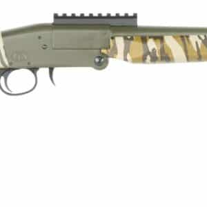 Charles Daly 930426 101 Compact 20 Gauge Break Open 3" 1rd Black Steel Single Shot Barrel & Receiver w/Picatinny Rail, Fixed Mossy Oak Bottomland Synthetic Stock, Beretta Benelli Mobil Choke System