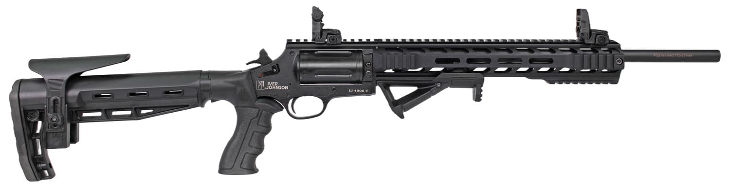 Iver Johnson Arms IJ1000T IJ1000 410 Gauge 5rd 18" Matte Black Barrel, Chrome Matte Black Chrome Receiver w/Picatinny Rail, Black Fixed Stock