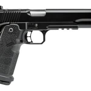 Kimber Mfg, Inc 3600304 DS Warrior 10mm Auto 18+1 6" Matte Stainless Barrel, KimPro Black Optic Cut/Serrated Slide, Black Stainless Steel Frame w/Beavertail & Picatinny Rail, Black Carbon Fiber Grip,