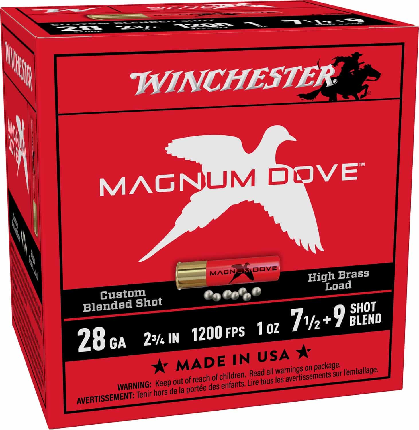 WIN MD2879 MAG DOVE 28G 2-3/4" 1-1/4 7.5/9 25/10