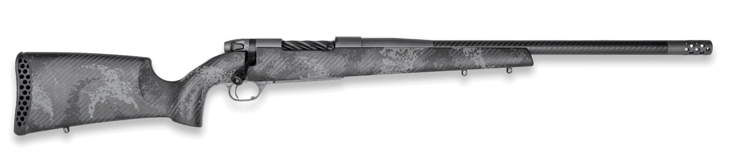 Weatherby MLC01N25RWR4B Mark V Live Wild Carbon 25 WBY RPM 4+1 22" Carbon Gray Cerakote Carbon Fiber Threaded Barrel, Steel Drilled & Tapped Receiver, Exposed Carbon w/Black & Gray Sponge Accents Fixe