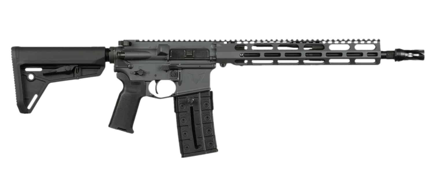 Vktr Industries V31100916622CA VK-1PW 5.56 NATO 10+1 13.70" Black Threaded Barrel, Sniper Gray Cerakote Aluminum Receiver w/Picatinny Rail, M-LOK Handguard, Black Magpul MOE SL Polymer Stock, Magpul K
