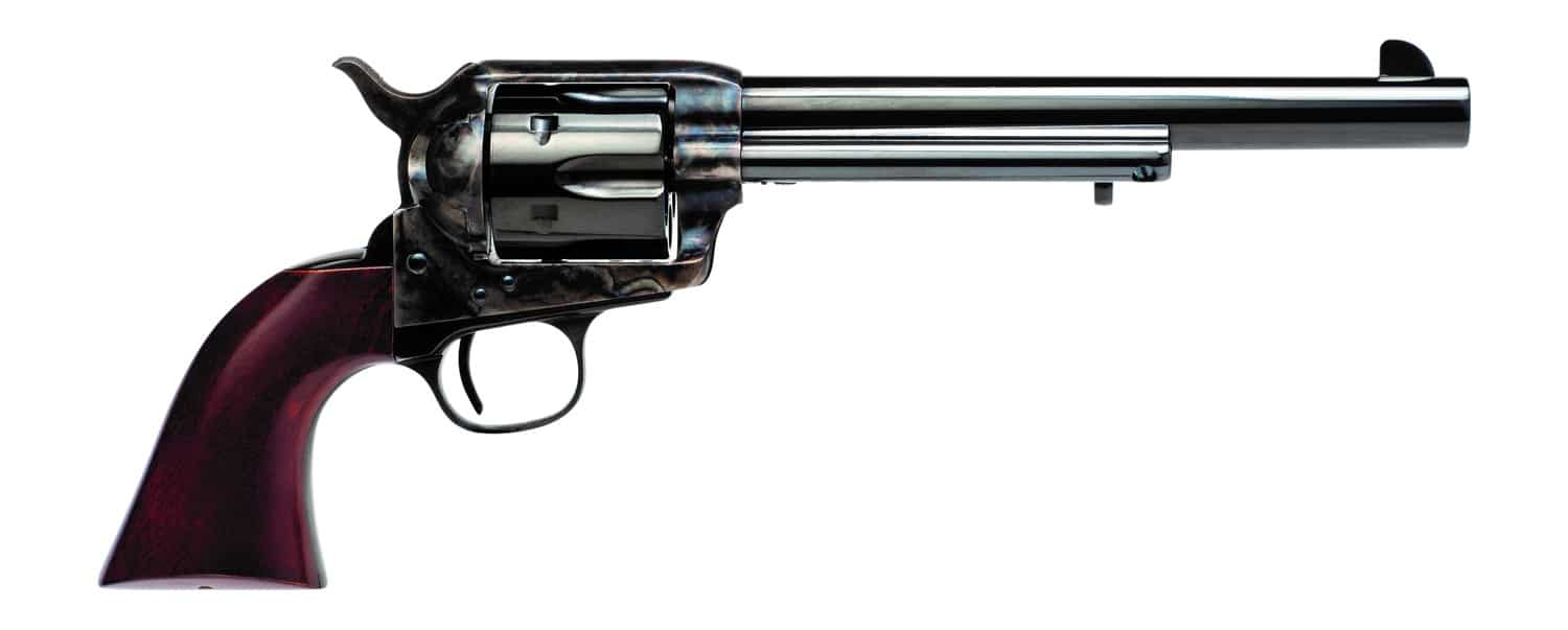 Cimarron PP514M00HN9K U.S. Calvary Buffalo Soldier 45 Long Colt 6 Shot 7.50" Blued Barrel & Cylinder, Color Case Hardened Steel Frame, Walnut Grip, Exposed Hammer, US Markings