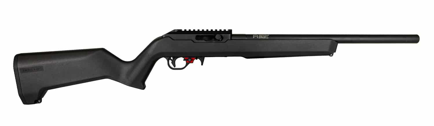Franklin Armory 0290002BLK F22 V 22 LR 10+1 18" Black Integrated Suppressor Barrel, Black Hardcoat Anodize Aluminum Receiver w/Picatinny Rail, Black Magpul MOE X-22 Synthetic Stock, 22-EZ Binary Trigg