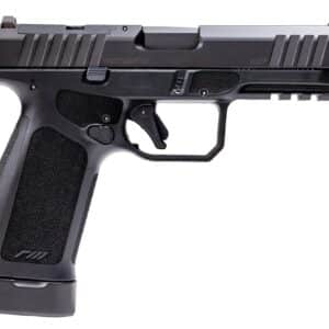 Rost Martin RM1FBLKOSP10CA RM1F 9mm Luger 10+1 4.50" Black Match Grade Barrel, Black Nitron Steel Optic Ready/Serrated Slide, Black Polymer Frame w/Picatinny Rail, RMR Footprint, Ambidextrous
