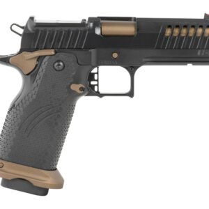 Fierce Firearms FGZ-9-C-BBZ-CS Grizz Commander 9mm Luger 10+1 4.25" Black Bull Barrel, Steel Optic Ready/Serrated Slide, Burnt Bronze Cerakote w/Black Controls Steel Frame w/Accessory Rail, RMR Footpr