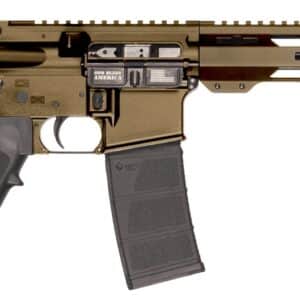 Patriot Ordnance Factory 02541 P-15 Sports South Exclusive 300 Blackout 30+1 10.50" Threaded Barrel, Burnt Bronze Cerakote Aluminum Receiver w/Picatinny Rail, M-LOK Handguard, Black Polymer SB Tactic
