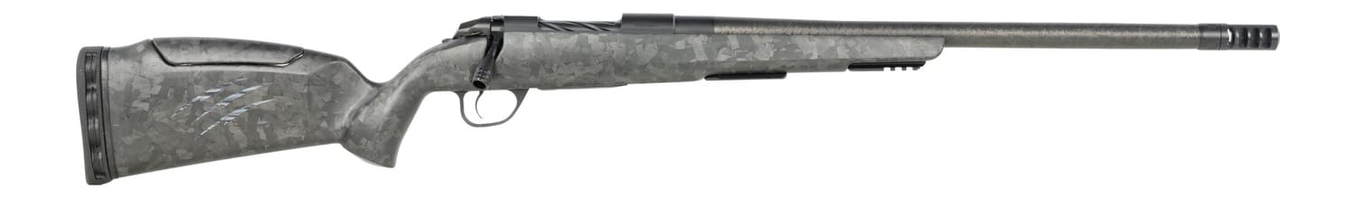 Fierce Firearms CT Rage LR Full Size 22 Creedmoor 4+1 18" Carbon Fiber Match Grade Threaded Barrel, Black Cerakote Titanium Drilled & Tapped Receiver, Picatinny Rail Forend, Carbon Matrix Push Button
