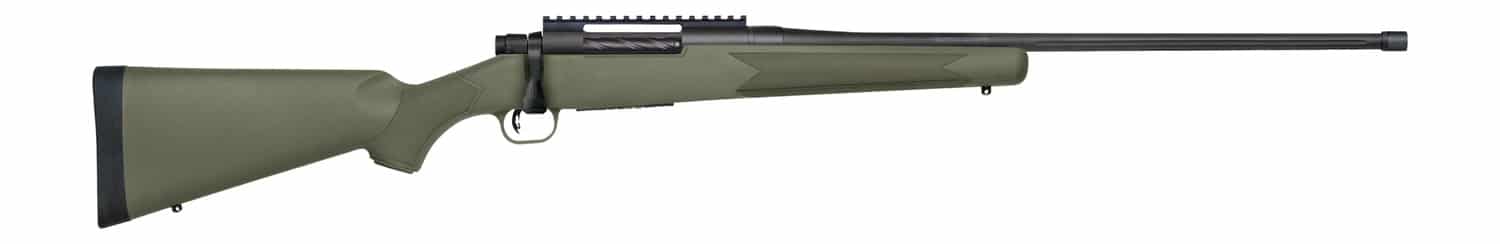 Mossberg 28224 Patriot 7mm PRC 3+1 24" Matte Blued Fluted Threaded Barrel, OD Green Synthetic Stock
