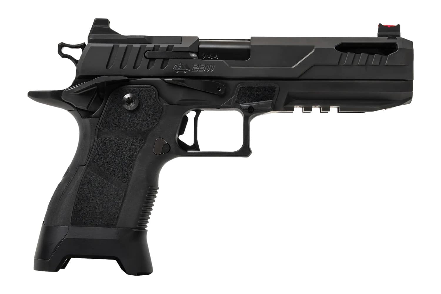 Oa Defense 2311 Pro Full Size 9mm Luger 21+1 5" Black DLC Black Steel Optic Ready/Serrated Slide, Aluminum Frame w/Picatinny Rail, Black Modular Grip, RMR Footprint