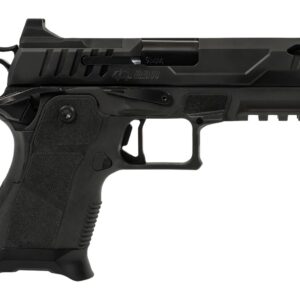 Oa Defense 2311 Pro Compact Frame 9mm Luger 15+1 4.25" Ported Barrel, DLC Black Steel Optic Ready/Serrated Slide, Black Aluminum Frame w/Picatinny Rail, Black Polymer Grip, Ambidextrous