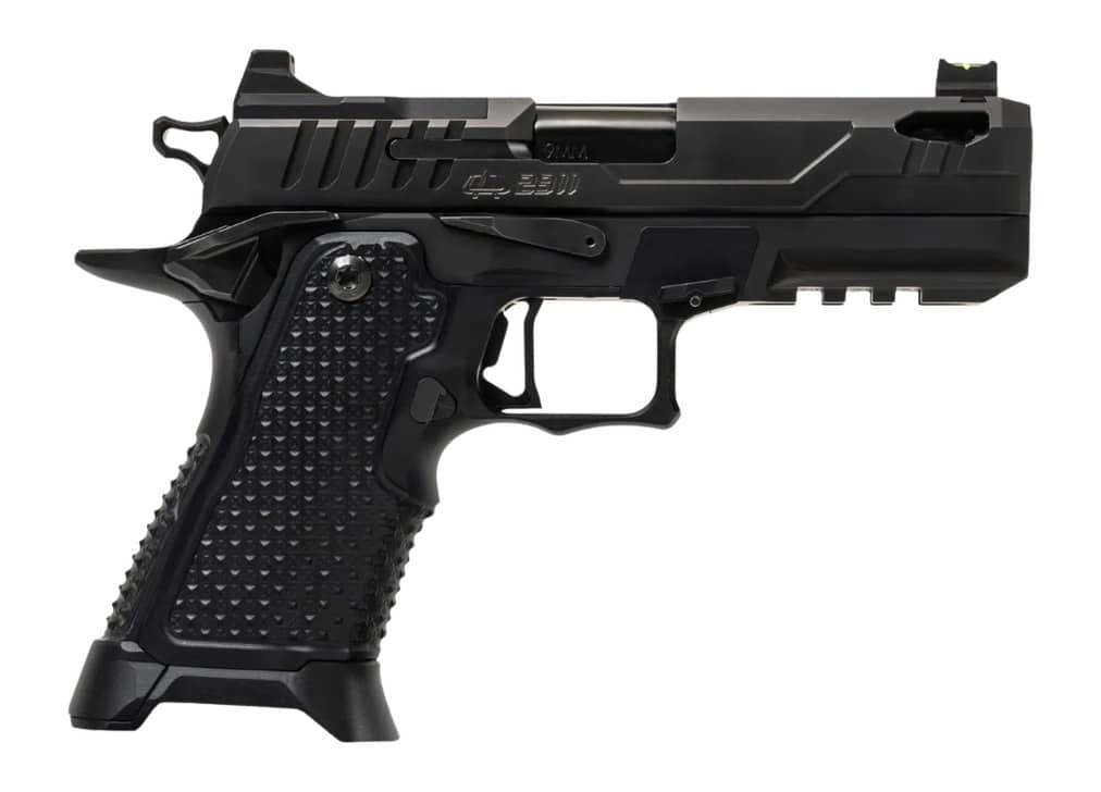 Oa Defense 2311 Pro Elite Compact Frame 9mm Luger 21+1 4.25" DLC Black Steel Optic Ready/Serrated Slide, Black Aluminum Frame w/Picatinny Rail, Black Aluminum Grip, Ambidextrous