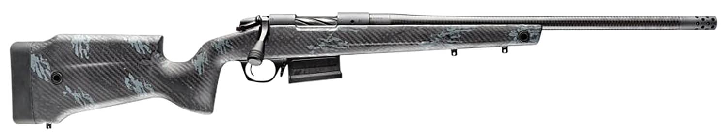 Bergara Rifles B14S7514CF B-14 Crest CF 22 Creedmoor 5+1 20" Carbon Fiber Threaded Barrel Sniper Gray Cerakote Steel Receiver Drilled & Tapped Receiver Carbon Fiber w/Black & Gray Sponge Accents Fixed