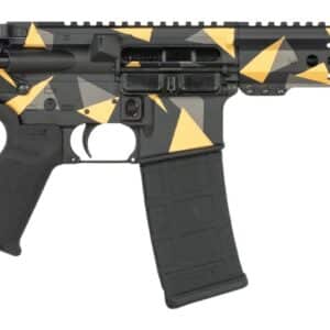 Shark Coast Tactical SCC07176GEO-P Geodesic 5.56 NATO 30+1 10.50" Black Nitride Threaded Barrel, Aluminum Receiver w/Picatinny Rail, M-LOK Handguard, Polymer SB Tactical SBA3 Brace, Polymer Grip
