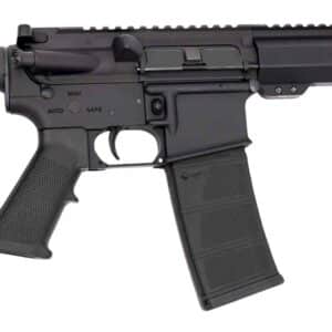 Andro Corp Industries 30010HB ACI-15 Halo 300 Blackout 30+1 10" Black Nitride Threaded Barrel, Black Anodized Aluminum Receiver w/Picatinny Rail, M-LOK Handguard, Black Polymer SBA3 Pistol Brace, A2 G