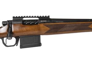 Balikli 336200 BLK  308 Win 5+1 20" Black Spiral Fluted Threaded Barrel, Black Steel Receiver w/Picatinny Rail, Turkish Walnut Fixed Stock