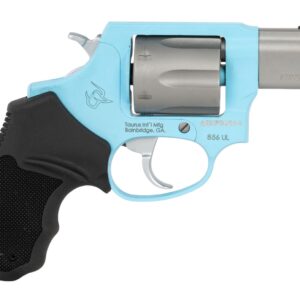 Taurus 2-85629ULC24 856 Ultra-Lite Small 38 Special +P 6 Shot 2" Matte Stainless Barrel & Cylinder, Blue Raspberry Cerakote Aluminum Frame, Black Ribber Grip, Transfer Bar, Safety Concealed Hammer