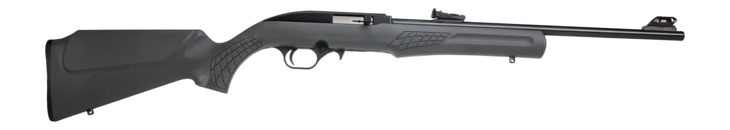Rossi RS22L1811G RS22 22 LR 10+1 18" Black Matte Barrel, Black Aluminum 3/8" Dovetail Receiver, Fixed Gray Synthetic Stock