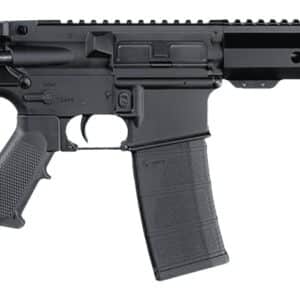 Andro Corp Industries 556103HBMPS ACI-15 Halo 5.56 NATO 30+1 10.30" Black Nitride Threaded Barrel, Black Anodized Aluminum Receiver w/Picatinny Rail, Black Polymer SBA3 Pistol Brace, A2 Grip, Ambidext
