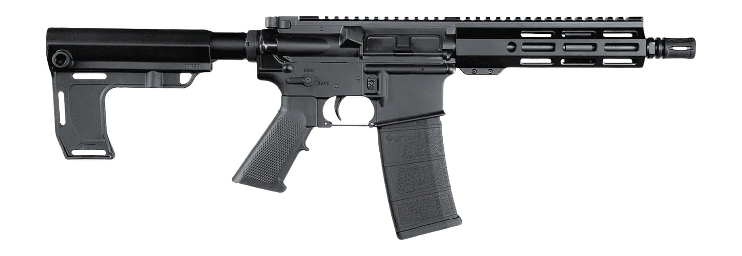Andro Corp Industries 3008CBMPS ACI-15 CQB 300 Blackout 30+1 Black Nitride Threaded Barrel, Black Anodized Aluminum Receiver w/Picatinny Rail, M-LOK Handguard, Black Polymer SBA3 Pistol Brace, A2 Grip