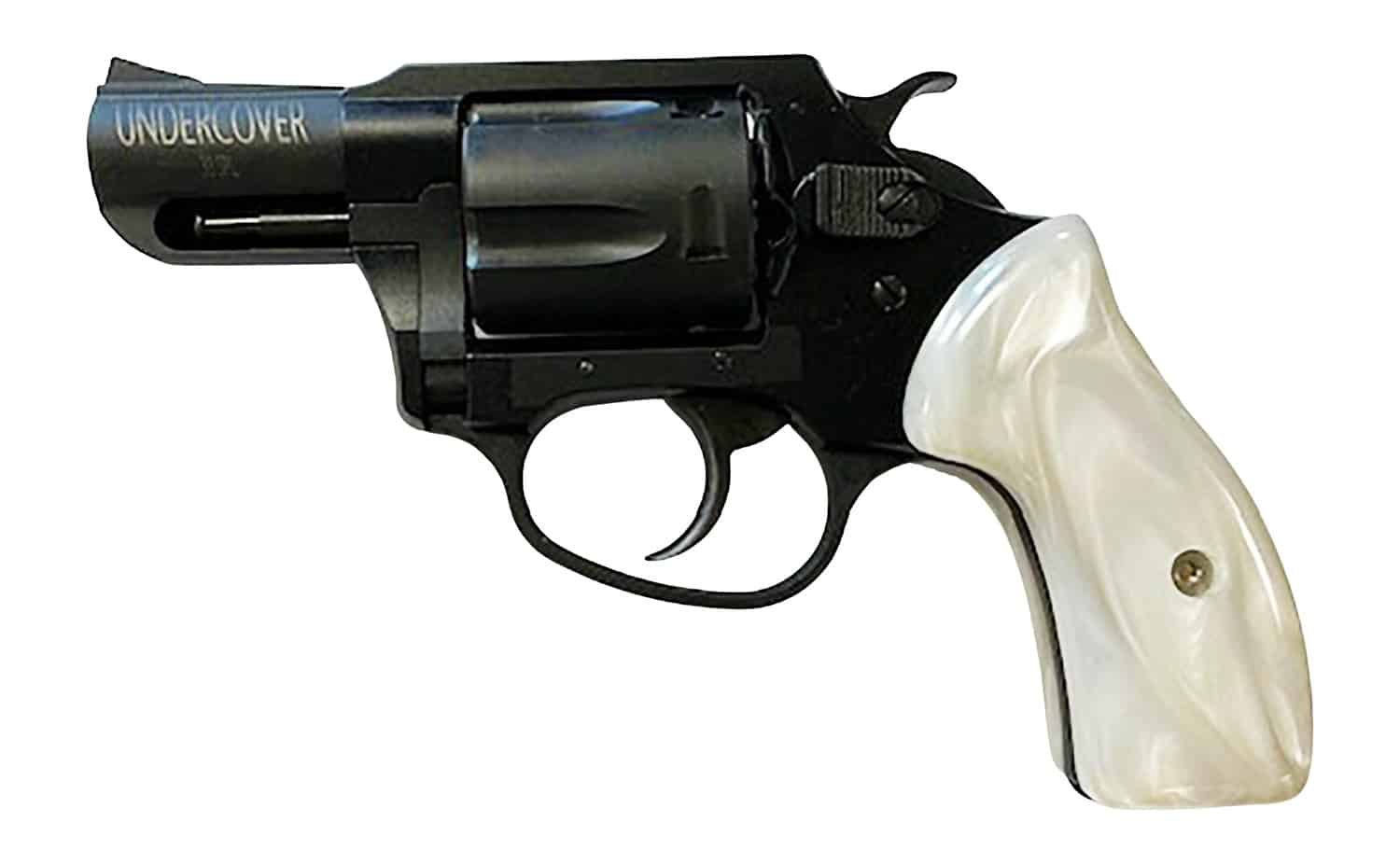 Charter Arms 13822 Undercover Lite Small 38 Special 5 Shot 2" Black Passivate Steel Barrel & Cylinder, Black Passivate Aluminum Frame, White Pearlite Grip, Transfer Bar Safety, Exposed Hammer