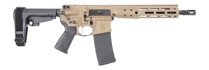 LWRC ICDIP5CK10SBA3ML ICDI 5.56 NATO 30+1 10.50" Threaded Barrel, Flat Dark Earth Receiver w/Picatinny Rail, M-LOK Handguard, Black Polymer SB Tactical SBA3 Brace, Black Polymer Grip, Ambidextrous