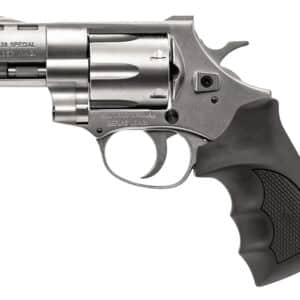 Weihrauch Guns 770127 Windicator 357 Mag 6rd Shot 2" Nickel Steel Barrel & Cylinder w/Aluminum Frame Black Rubber Grip