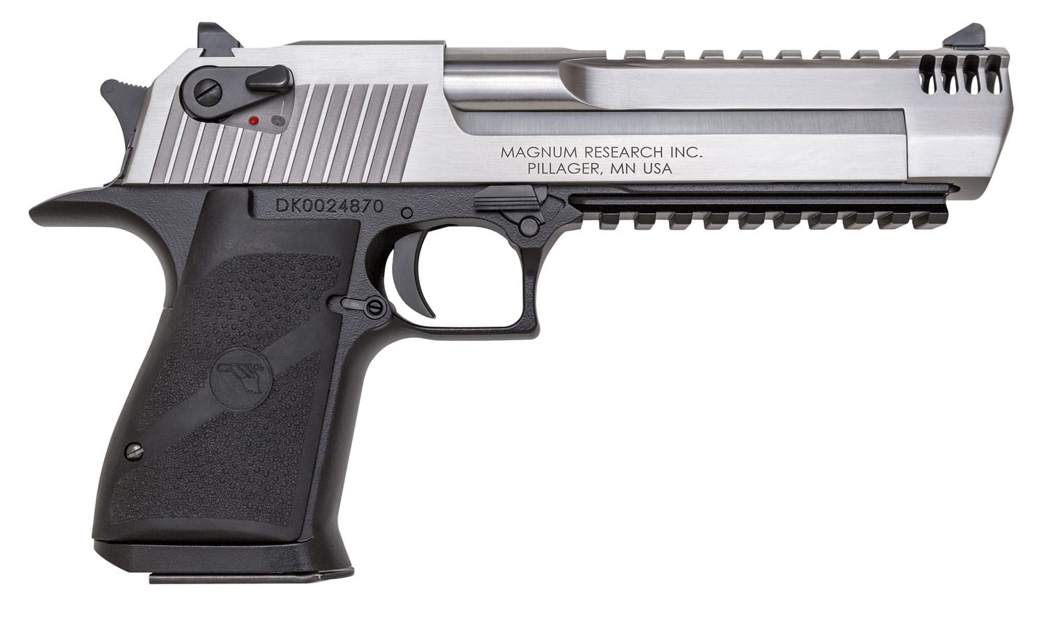 Magnum Research DE50ASIMB Desert Eagle Mark XIX L6 50 AE 6" 7+1 Black Hardcoat Anodized Aluminum Frame Stainless Steel Slide Black Polymer Grip