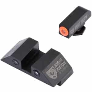 Night Fision GLK003003OGZ Tritium Night Sights For Glock Green Tritium Orange Outline Front Sight- Green Tritium Black Outline Rear Sight Glock 42/43/43X