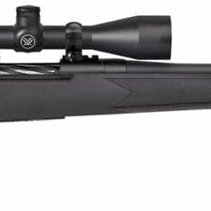 Mossberg 28001 Patriot 6.5 Creedmoor Caliber with 5+1 Capacity, 22" Fluted Barrel, Matte Blued Metal Finish & Black Synthetic Stock Right Hand (Full Size) Includes Vortex Crossfire II 3-9x40mm Scope