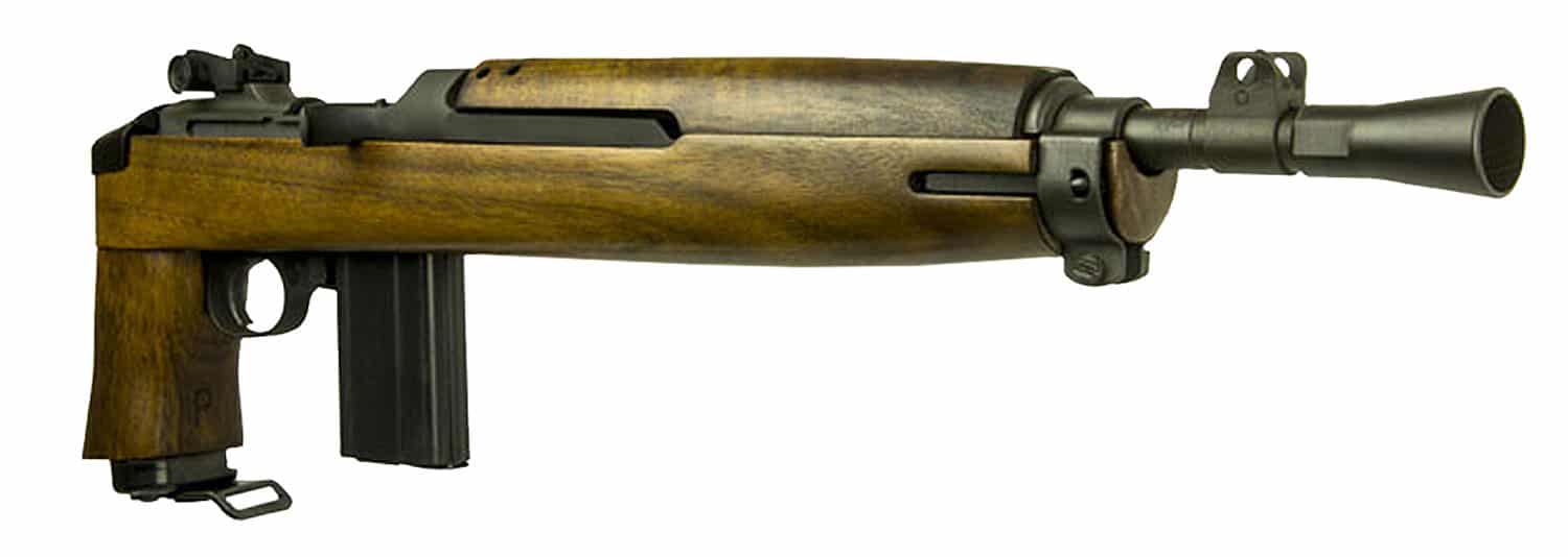 Inland MFG ILM200 Advisor M1 30 Carbine 15+1 12" Threaded Barrel w/Conical Flash Hider, Black Parkerized Metal Finish, Type 2 Barrel Band, Round Bolt, Low Wood Walnut Stock