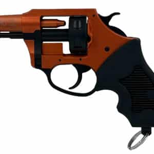 Charter Arms 82290 Pro 22 22 Blank, 6rd Orange Cerakote Frame, Black Rubber Grips