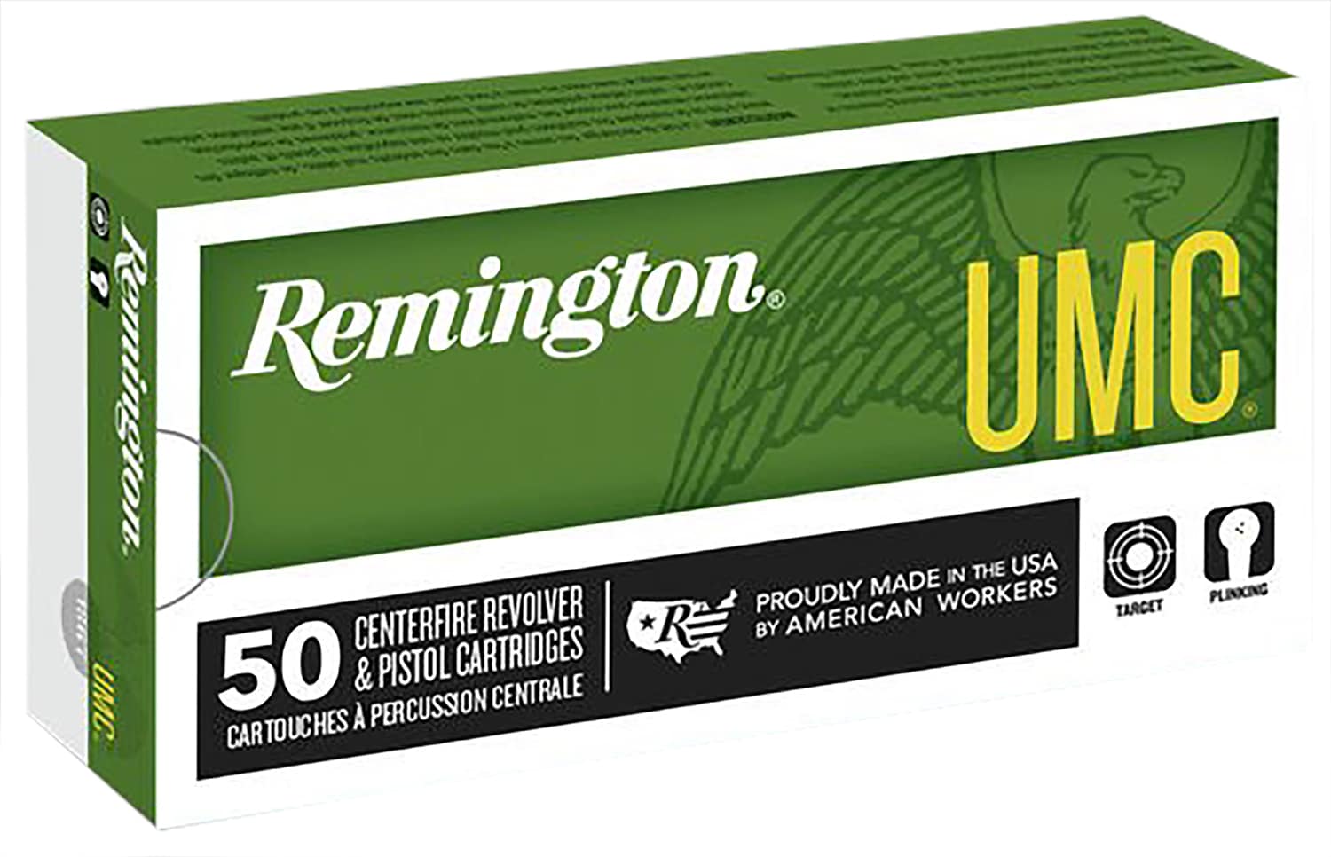 Remington Ammunition 23728 UMC 9mmLuger 115gr Full Metal Jacket 50 Per Box/10 Case