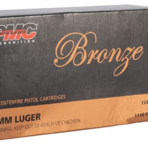 PMC 9G Bronze 9mmLuger 124gr Full Metal Jacket 50 Per Box/20 Case