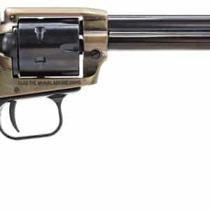 Heritage Mfg RR22CH6 Rough Rider 22 LR 6 Shot, 6.50" Black Oxide Steel Barrel, Simulated Case Hardened Zinc Alloy Frame, Black Oxide Cylinder, Camo Laminate Grip, Manual Safety, Exposed Hammer