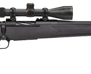 Mossberg 27867 Patriot Super Bantam 308 Win Caliber with 5+1 Capacity, 20" Fluted Barrel, Matte Blued Metal Finish & Black Synthetic Stock Right Hand (Youth) Includes 3-9x40mm Scope