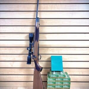 REMINGTON ARMS MODEL SEVEN RIFLE CHAMBERED IN 17 REMINGTON FIREBALL WITH 17 BOXES AMMO AND DIE SET