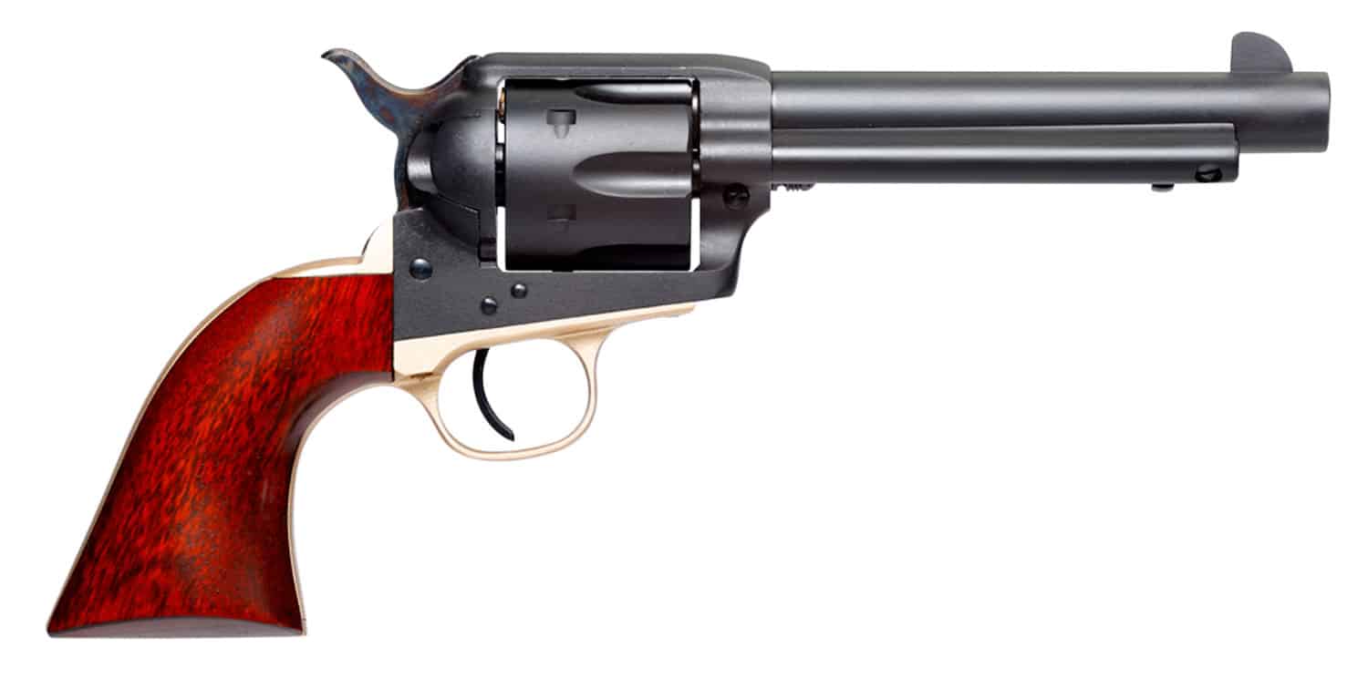 Taylors & Company 550429 Old Randall 357 Mag Caliber with 5.50" Barrel, 6rd Capacity Cylinder, Overall Matte Blued Finish Steel & Walnut Grip