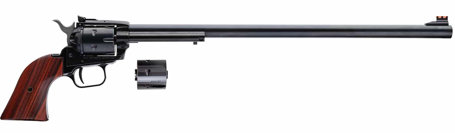 Heritage Mfg RR22MB16AS Rough Rider 22 LR 22 WMR 6 Shot 16" Black Barrel, Cylinder & Zamak Frame, Cocobolo Grips
