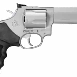 Taurus 2-440049TKR Tracker 44 Medium 44 Rem Mag 5 Shot 4" Matte Stainless Steel Ported Barrel, Cylinder & Frame, Black Ribber Grip, Transfer Bar Safety, Exposed Hammer
