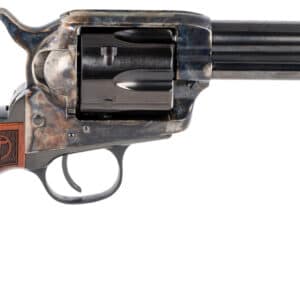 Taylors & Company 550180 Smoke Wagon 357 Mag Caliber with 4.75" Blued Finish Barrel, 6rd Capacity Blued Finish Cylinder, Color Case Hardened Finish Steel Frame & Checkered Walnut Grip