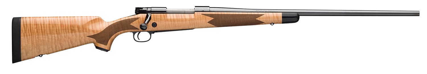Winchester Repeating Arms 535218228 Model 70 Super Grade 30-06 Springfield Caliber with 5+1 Capacity, 24" Barrel, High Polished Blued Metal Finish & Gloss AAA Maple Stock Right Hand (Full Size)