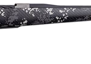 Weatherby MBT20N65CMR4B Mark V Backcountry 2.0 Ti 6.5 Creedmoor 4+1 22" Barrel, Graphite Black Cerakote Metal Finish, Black with Gray/White Sponge Accents Peak 44 Blacktooth Carbon Fiber Stock