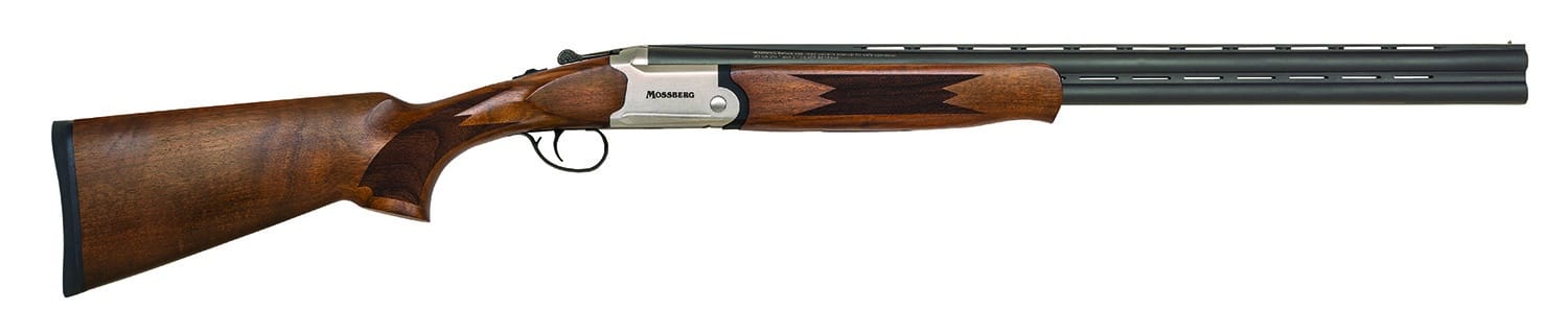 Mossberg 75475 Silver Reserve Full Size 20 Gauge Break Open 3" 2rd 26" Matte Blued Over/Under Vent Rib Barrel, Satin Silver Stainless Steel Engraved Receiver, Fixed Black Walnut Stock, Right Hand