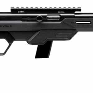 Savage Arms 45114 64 Precision Full Size 22 LR 10+1 16.50" Matte Black Heavy Threaded Barrel, Matte Black Picatinny Rail Carbon Steel Receiver, M-LOK Handguard, Black Chassis Synthetic Stock, Black Po